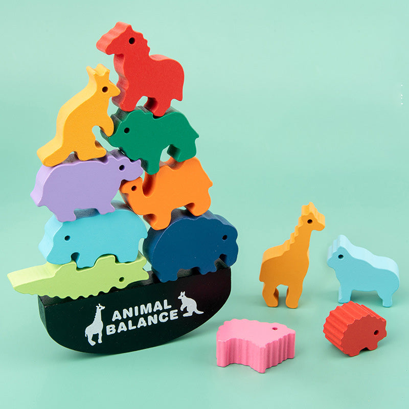 Animal Balance Stacking Toy for Focused Fine Motor Play