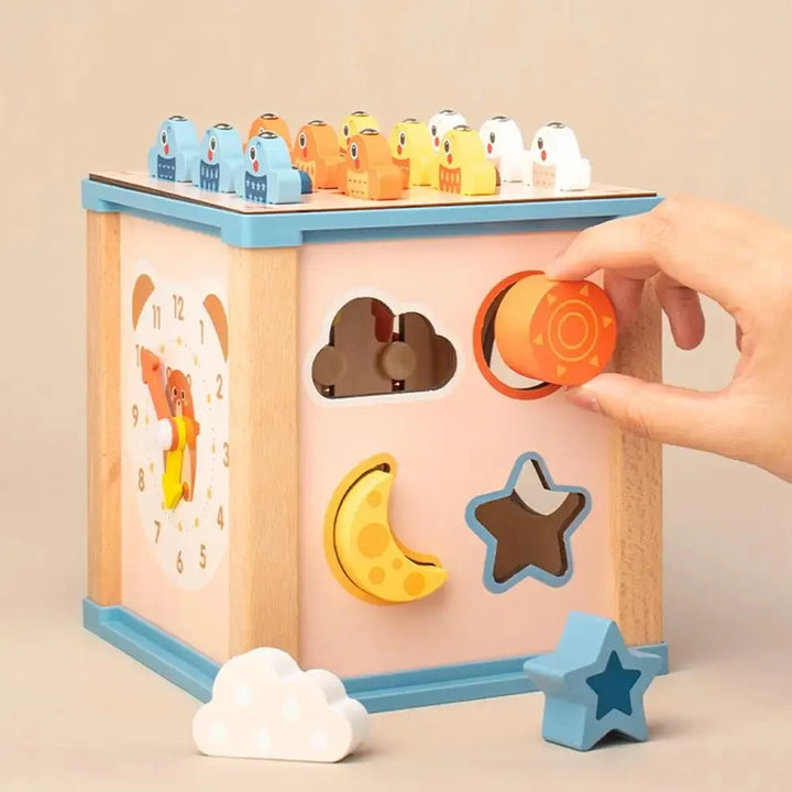 Montessori Busy Box: 9-in-1 Screen-Free Learning Toy