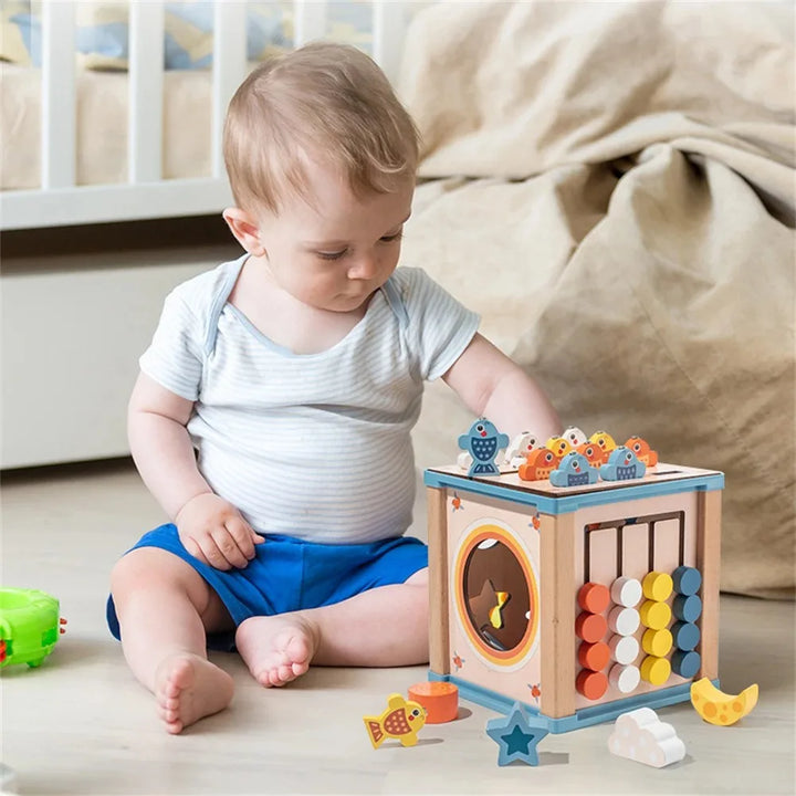Montessori Busy Box: 9-in-1 Screen-Free Learning Toy