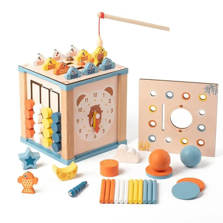 Montessori Busy Box: 9-in-1 Screen-Free Learning Toy
