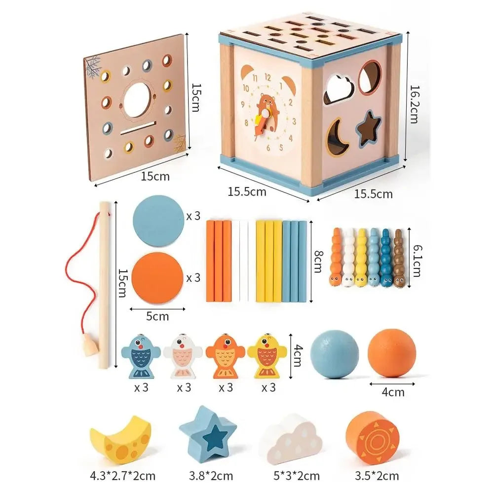 Montessori Busy Box: 9-in-1 Screen-Free Learning Toy