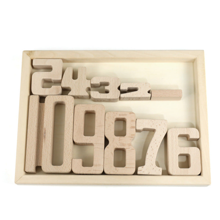 Wooden Number Blocks for Hands-On Early Math Learning