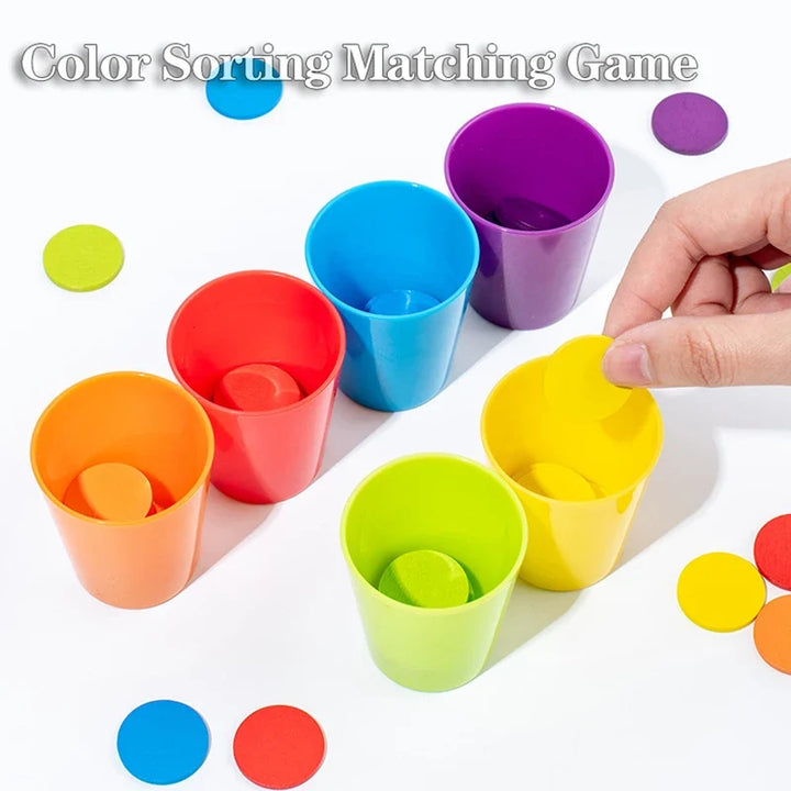 Montessori Color Sorting Game for Focus & Coordination