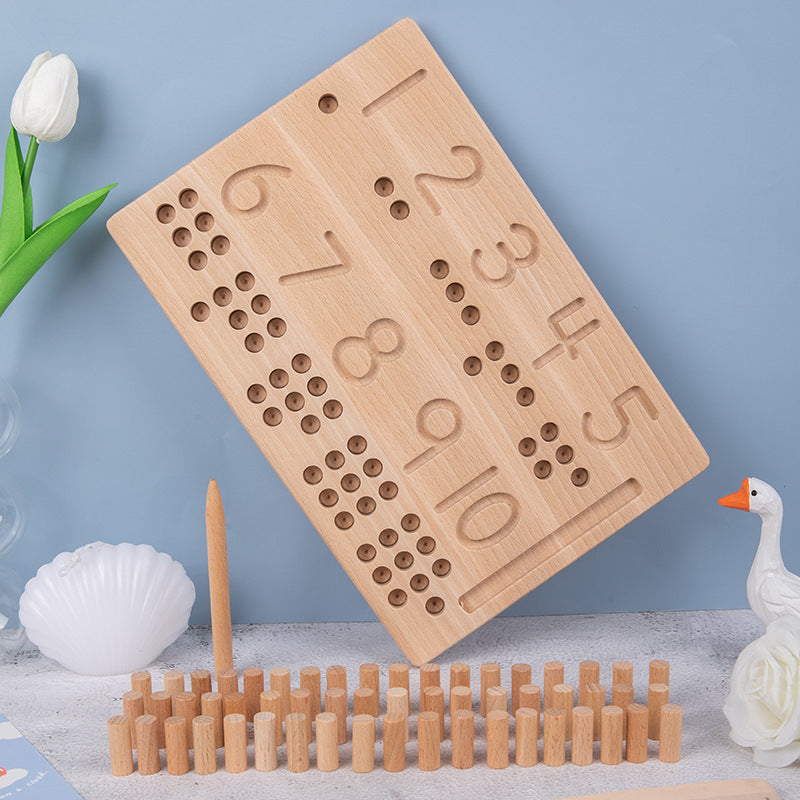 Montessori Number Board for Hands-On Early Learning