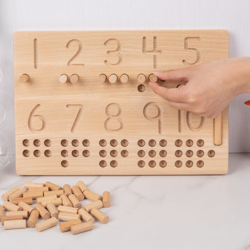 Montessori Number Board for Hands-On Early Learning