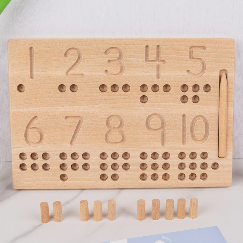 Montessori Number Board for Hands-On Early Learning
