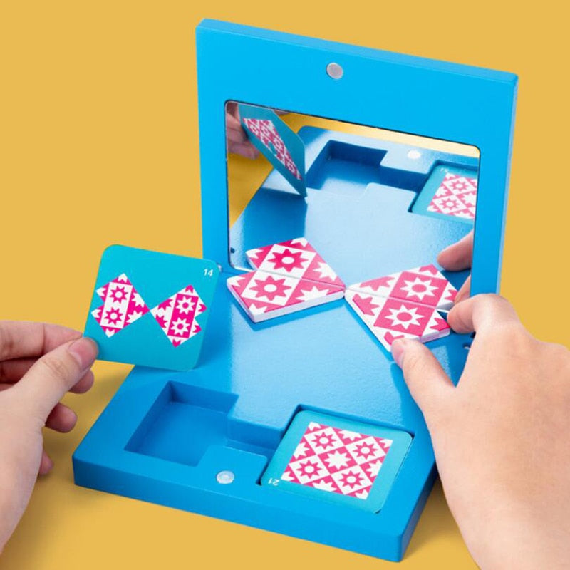 Montessori Mirror Puzzle Toy for Better Spatial Learning