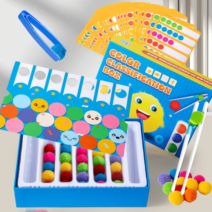 Color Sorting Toy for Preschool Fine-Motor Learning