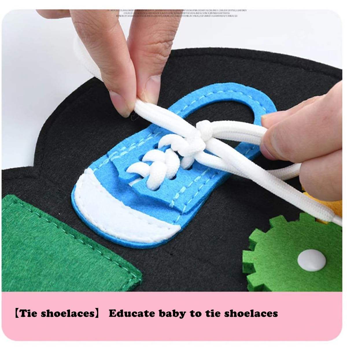 Montessori Busy Board Toy for Early Dressing Skills