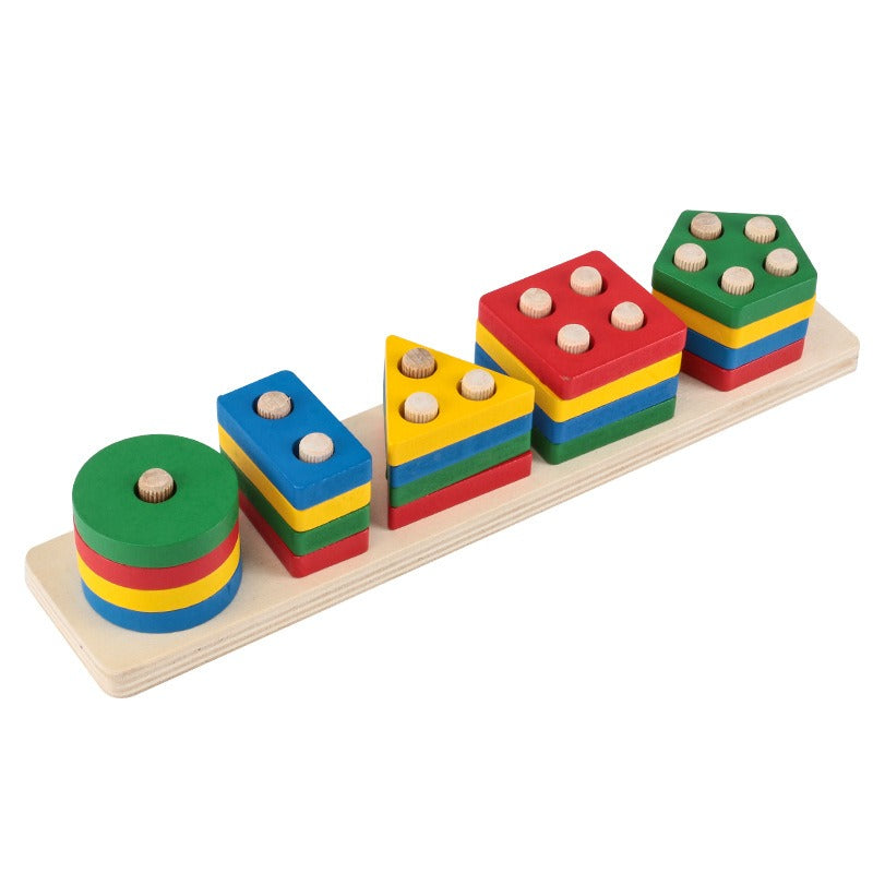 Montessori Shape Matching Toy for Fine Motor Play