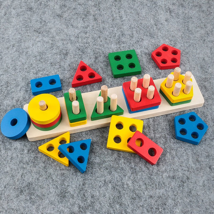 Montessori Shape Matching Toy for Fine Motor Play