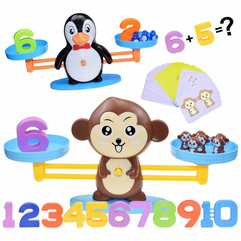 Montessori Math Balance Scale for Hands-On Addition
