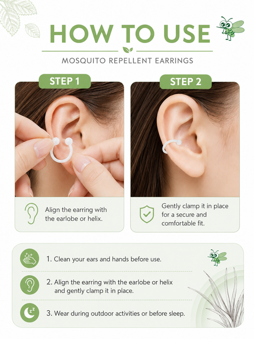 Mosquito Repellent Earrings — Hands-Free Plant Protection