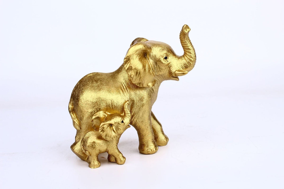 Mother and Child Elephant Sculpture for Meaningful Decor