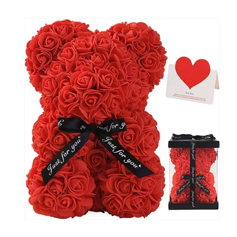 Rose Bear Gift 25cm for Lasting Romantic Keepsakes