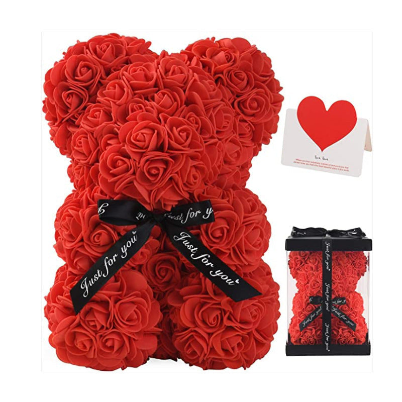 Rose Bear Gift 25cm for Lasting Romantic Keepsakes