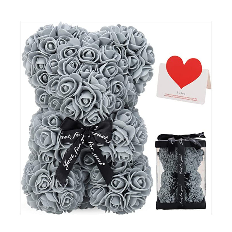 Rose Bear Gift 25cm for Lasting Romantic Keepsakes
