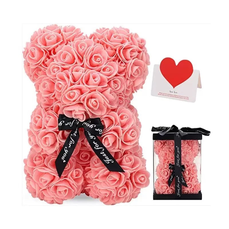 Rose Bear Gift 25cm for Lasting Romantic Keepsakes
