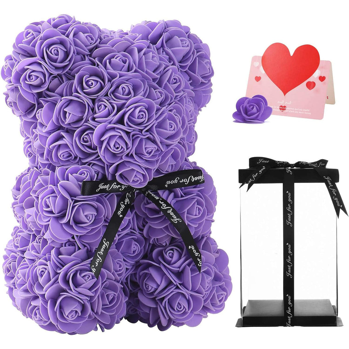 Rose Bear Gift 25cm for Lasting Romantic Keepsakes