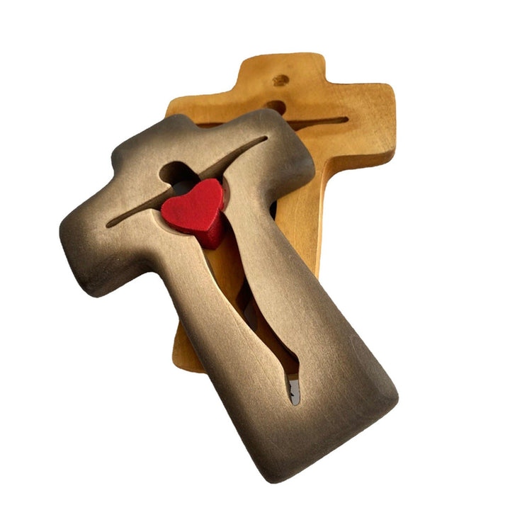 Wooden Cross Decor with Heartfelt Mother's Day Meaning