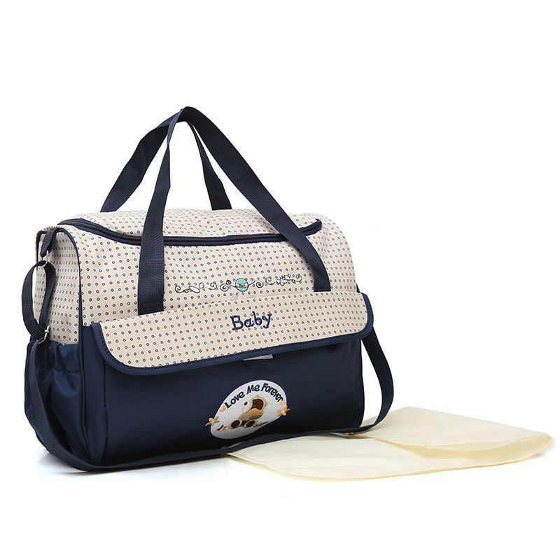 5-Piece Baby Diaper Bag Set With Organized Storage