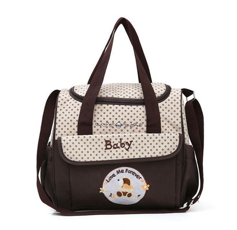 5-Piece Baby Diaper Bag Set With Organized Storage
