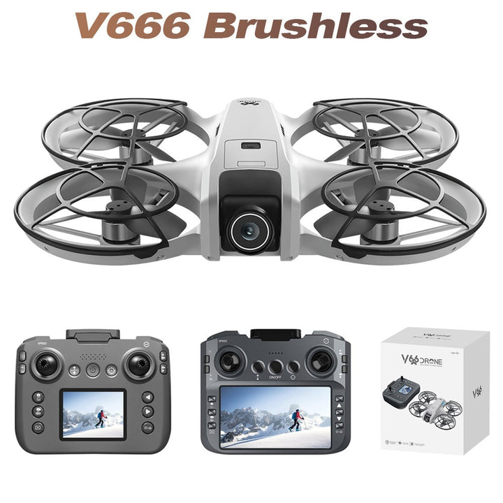 Foldable Drone with Screen Remote & Propeller Guards