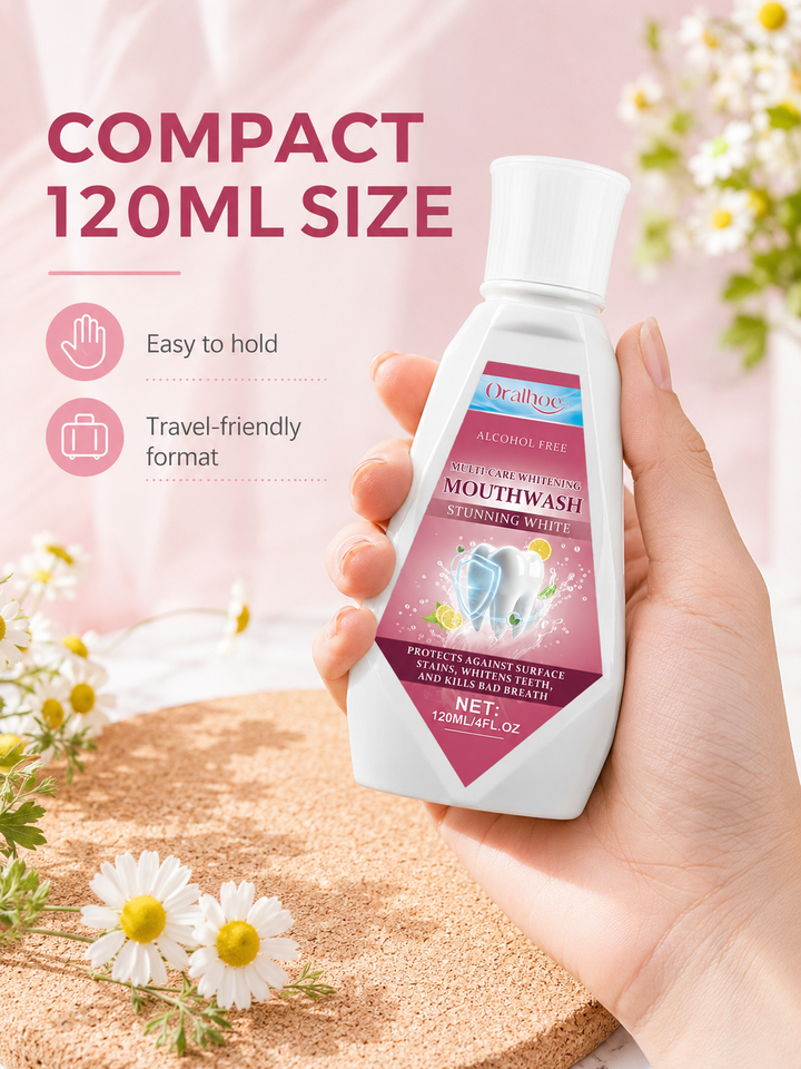 Mouthwash for Whitening — Alcohol-Free, Gentle Mint, Stain
