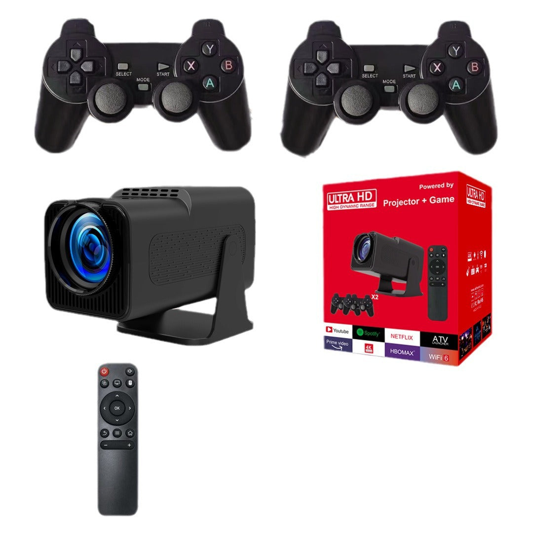Portable Projector with Retro Game Console & Gamepads
