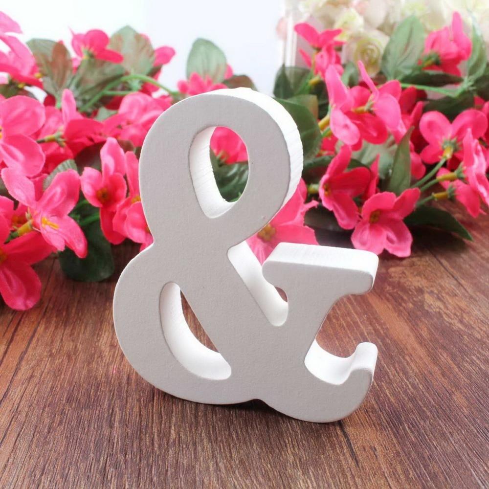 Mr & Mrs Wedding Decor – White Freestanding Letters