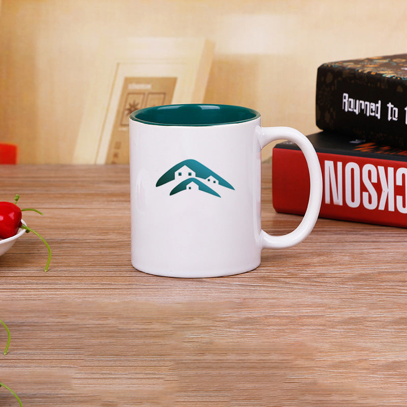 Custom Logo Ceramic Mug for Office Branding and Gifts