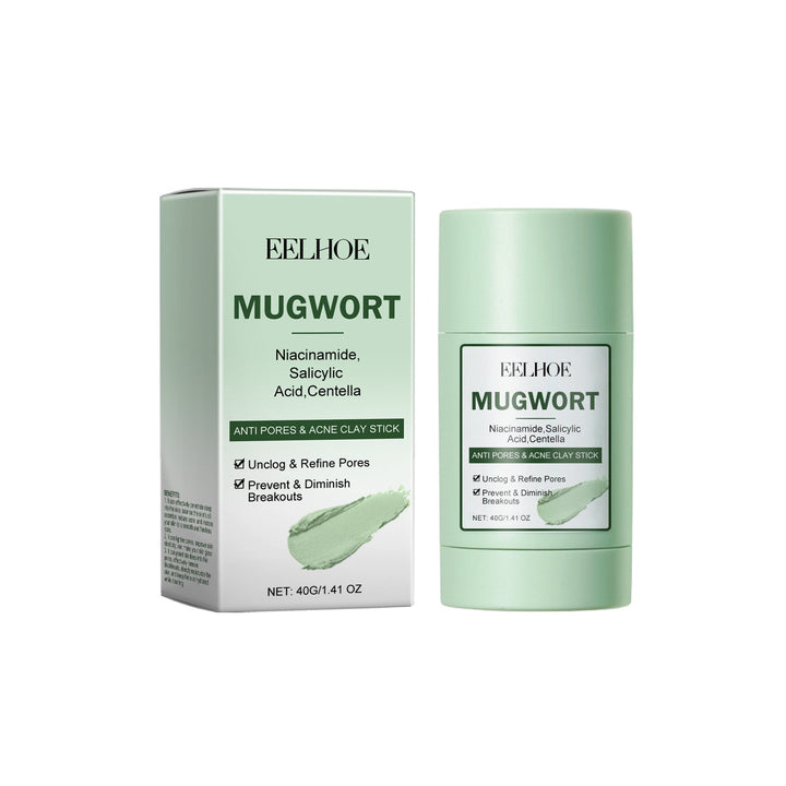 Mugwort Blackhead Clay Mask Stick, Mess-Free Pore Cleanser