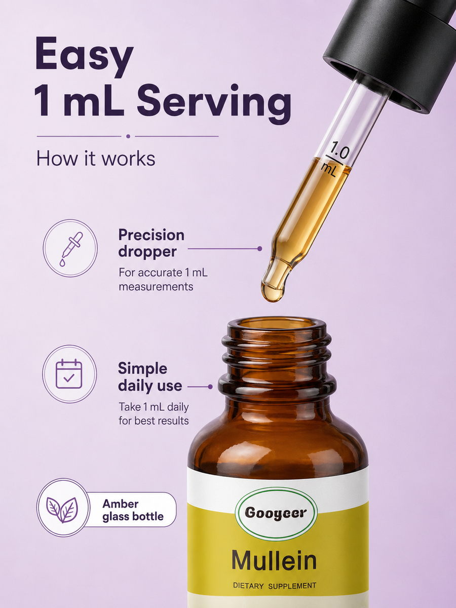 Mullein Leaf Drops 60ml — Alcohol-Free Respiratory Support