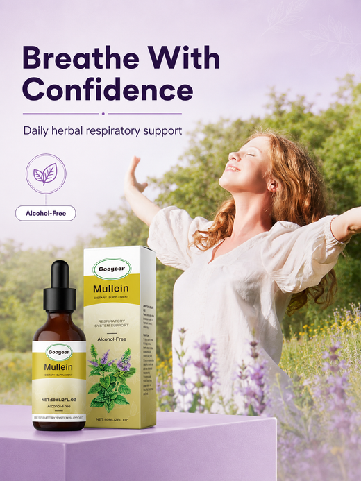 Mullein Leaf Drops 60ml — Alcohol-Free Respiratory Support