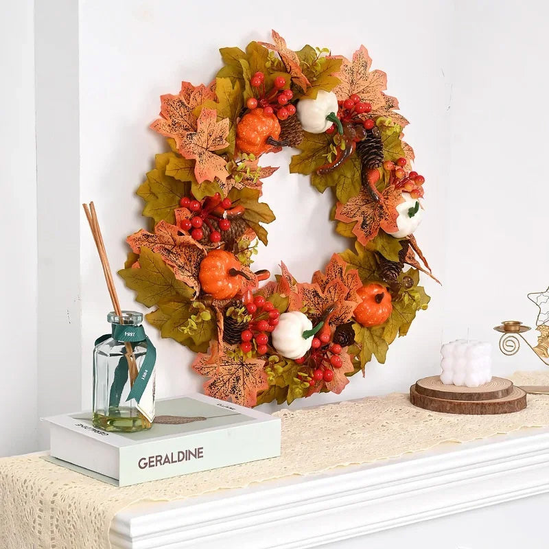 Autumn Wreath Door Decor for a Warm Harvest Welcome