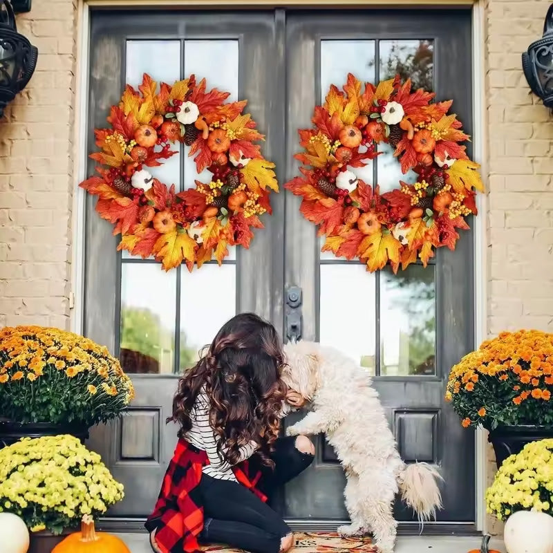 Autumn Wreath Door Decor for a Warm Harvest Welcome