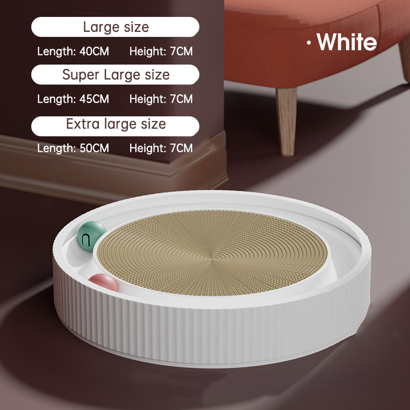 Round Cat Scratcher, Toy & Lounging Nest for Indoor Cats