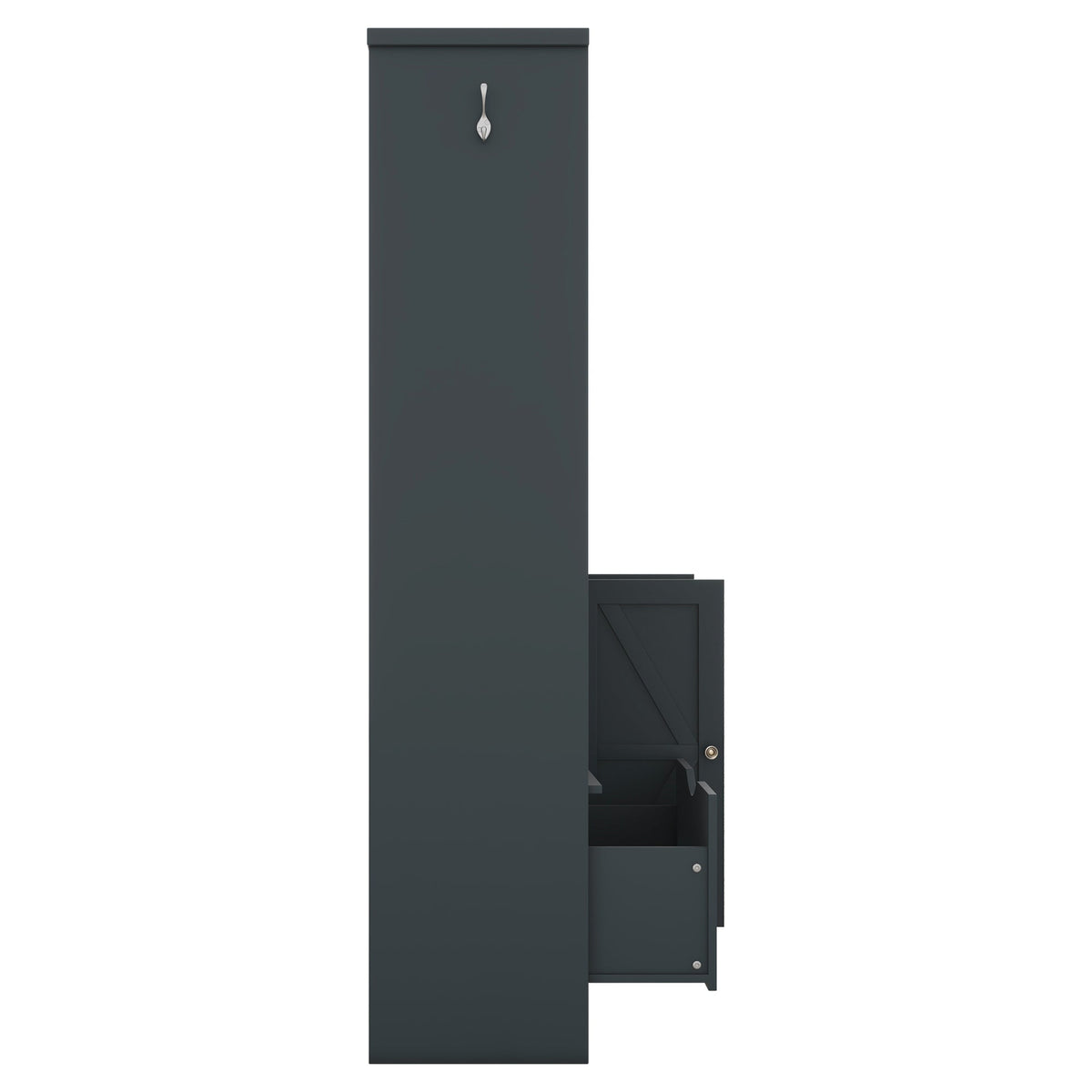 Hall Tree with Shoe Drawer, Storage Cabinet and Coat Hooks
