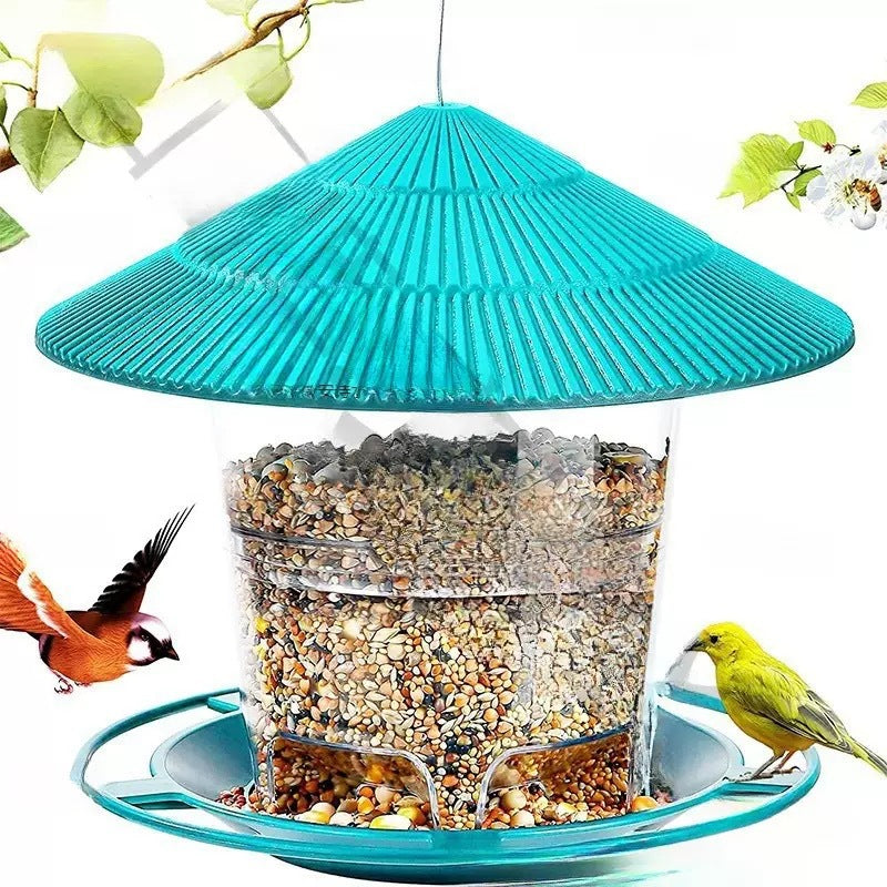 Hanging Bird Feeder for Easy Seed Monitoring Outdoors