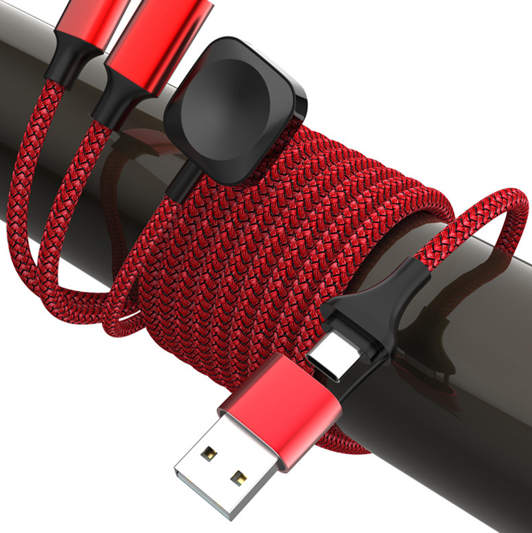 Multi-Head USB-C Charging Cable PD60W for Phone and Watch