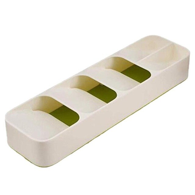 Cutlery Drawer Organizer Tray with Multi-Slot Storage
