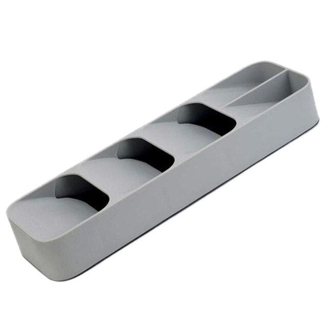 Cutlery Drawer Organizer Tray with Multi-Slot Storage