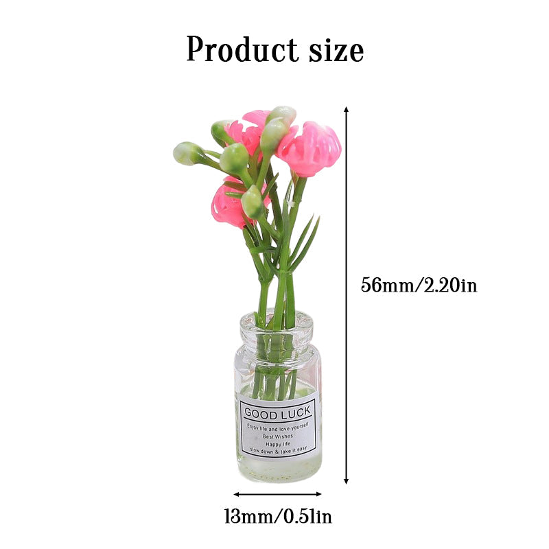 Miniature Flower Vase Decor for Colorful Small Spaces