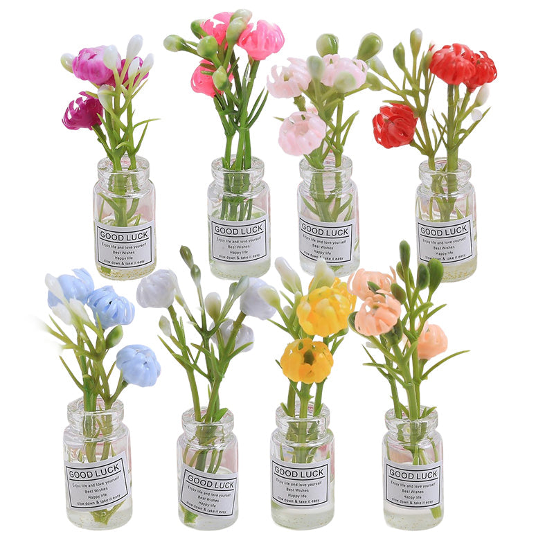 Miniature Flower Vase Decor for Colorful Small Spaces
