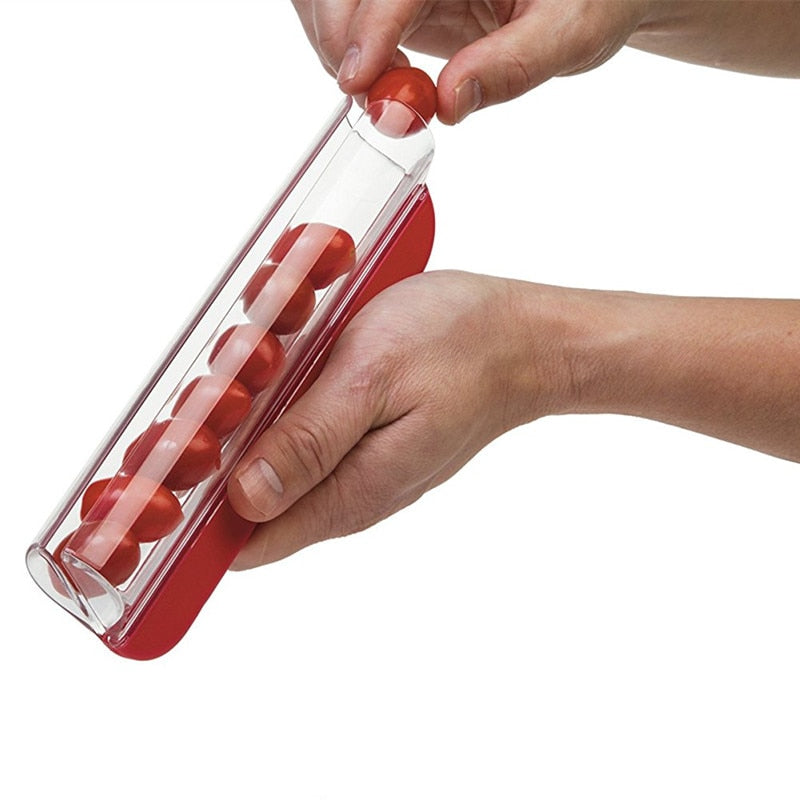 Cherry Tomato & Grape Slicer: Cut Fruit in One Press
