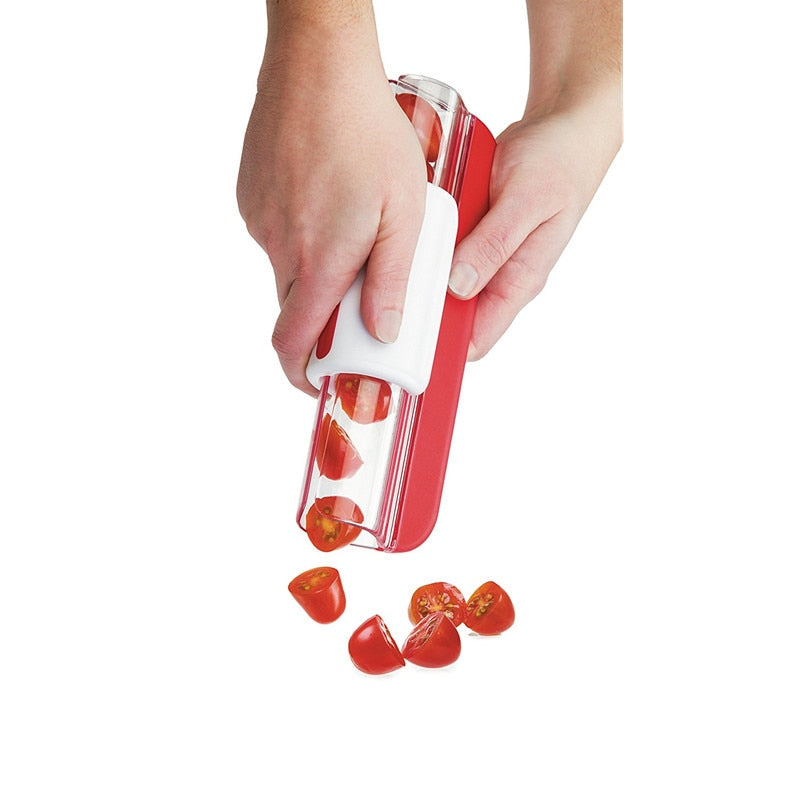 Cherry Tomato & Grape Slicer: Cut Fruit in One Press