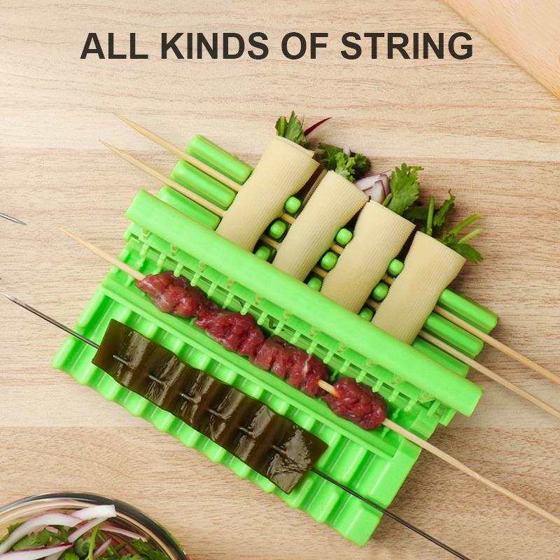 BBQ Kebab Skewer Maker for Meat, Slices and Veggies