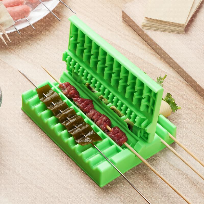 BBQ Kebab Skewer Maker for Meat, Slices and Veggies