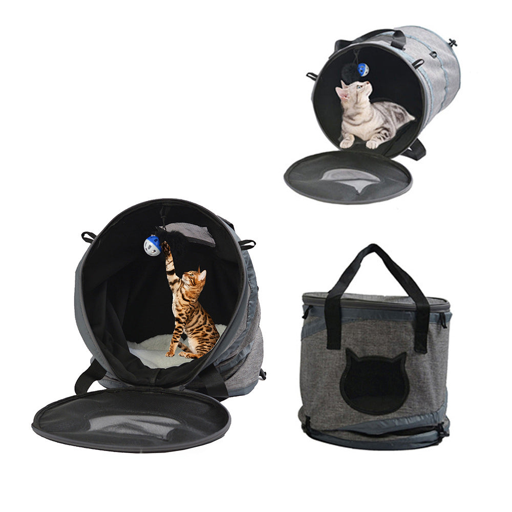 Foldable Cat Carrier Bag for Travel, Rest & Safe Play