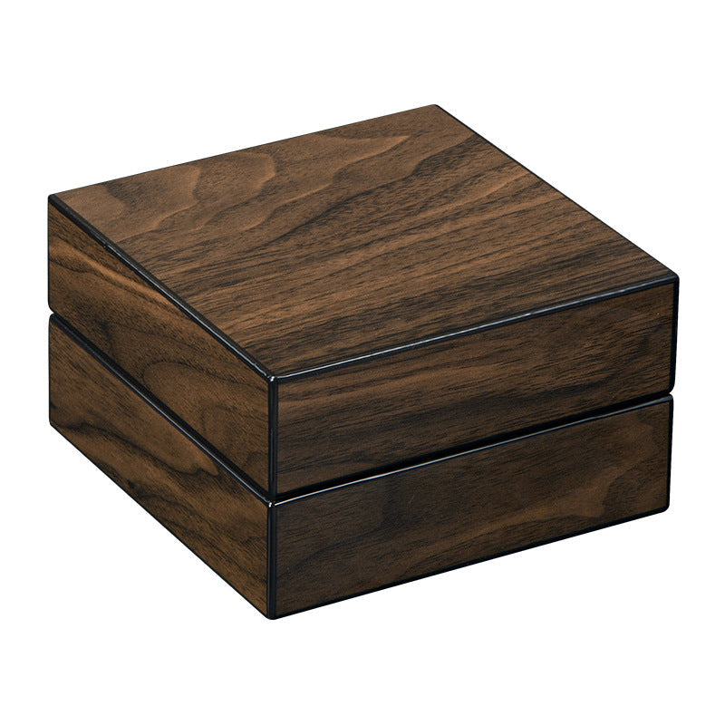 Cigar Ashtray Box: Foldable Walnut Smoking Station